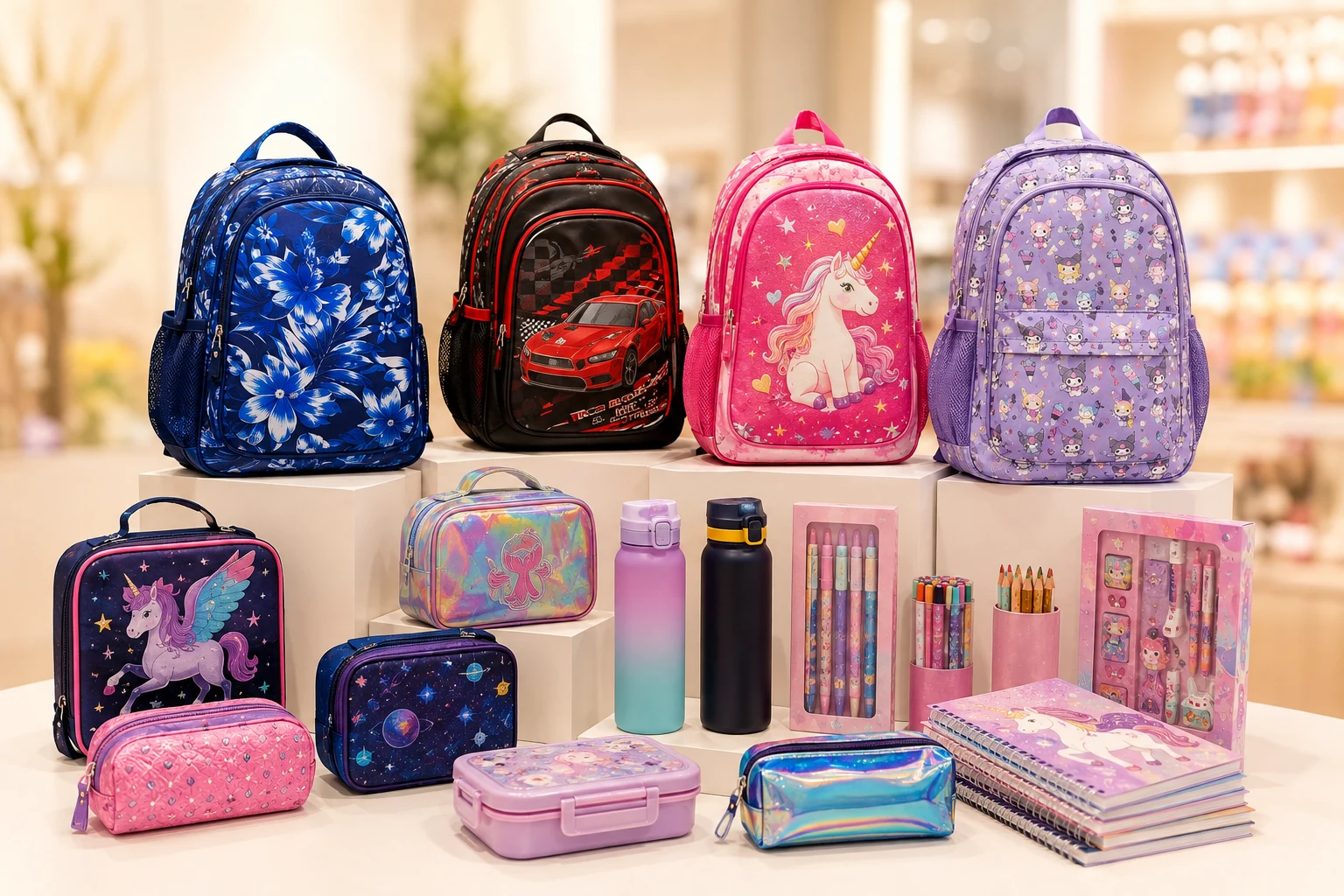 School and stationery at Characters Zone